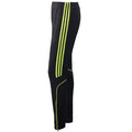 Men straight tube pants in fluorescent green with three-bar solid line design for outdoor fitness