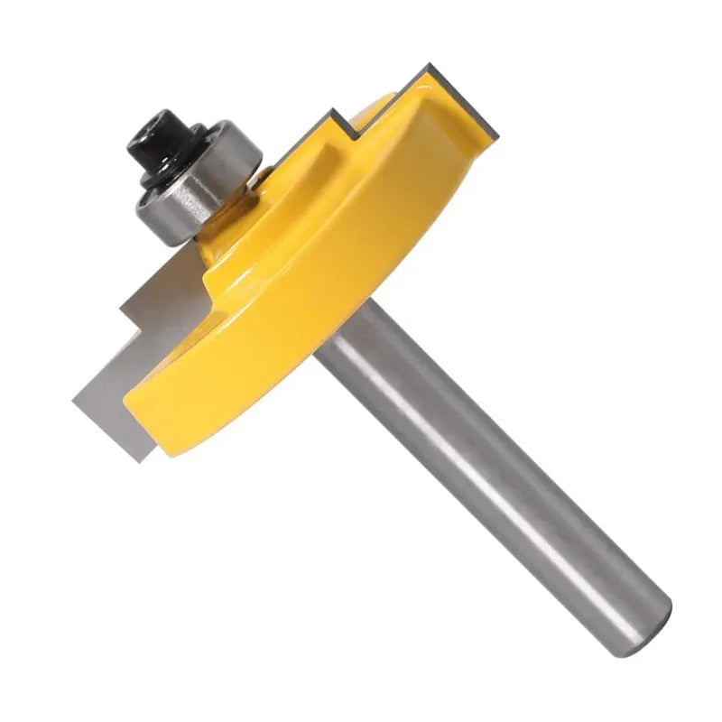 Carbide woodworking router cutter with 8mm shank for door and window step profiling