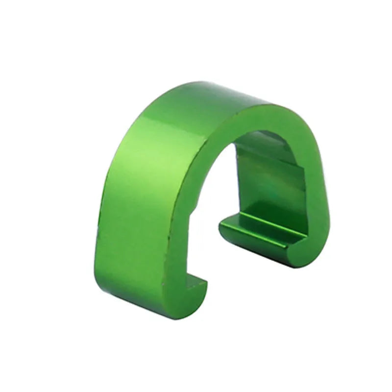 Aluminium alloy C buckle in multiple colours showing 10.2mm by 13mm dimensions