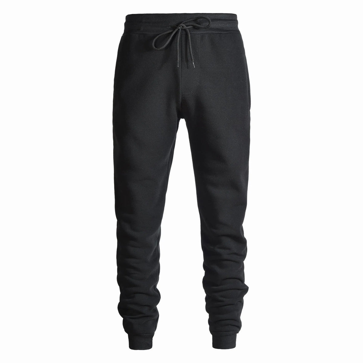 Men's cotton casual sweatpants in straight-leg style with drawstring waist available in multiple colours
