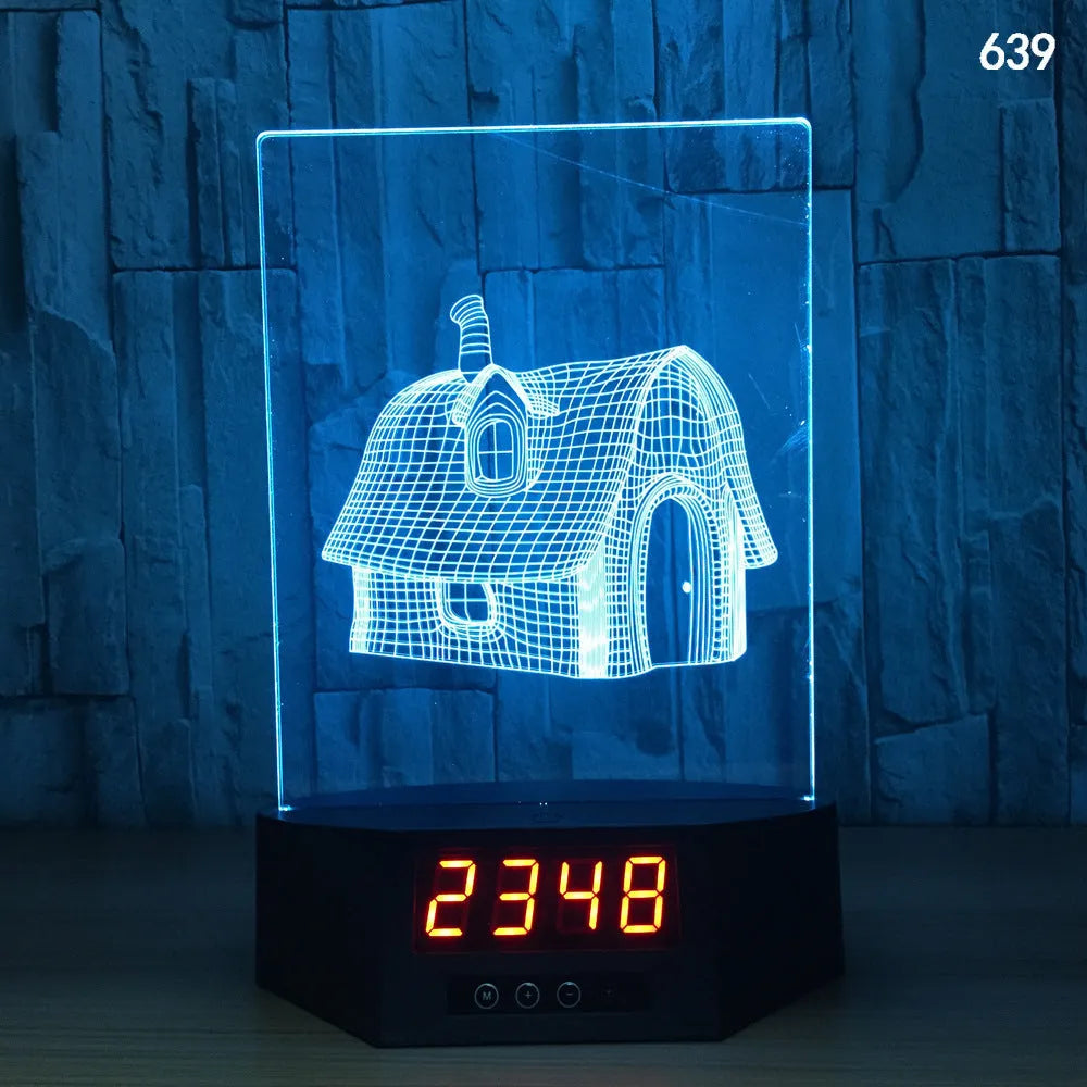 3D glowing dolphin night light LED table lamp with remote control on wooden surface