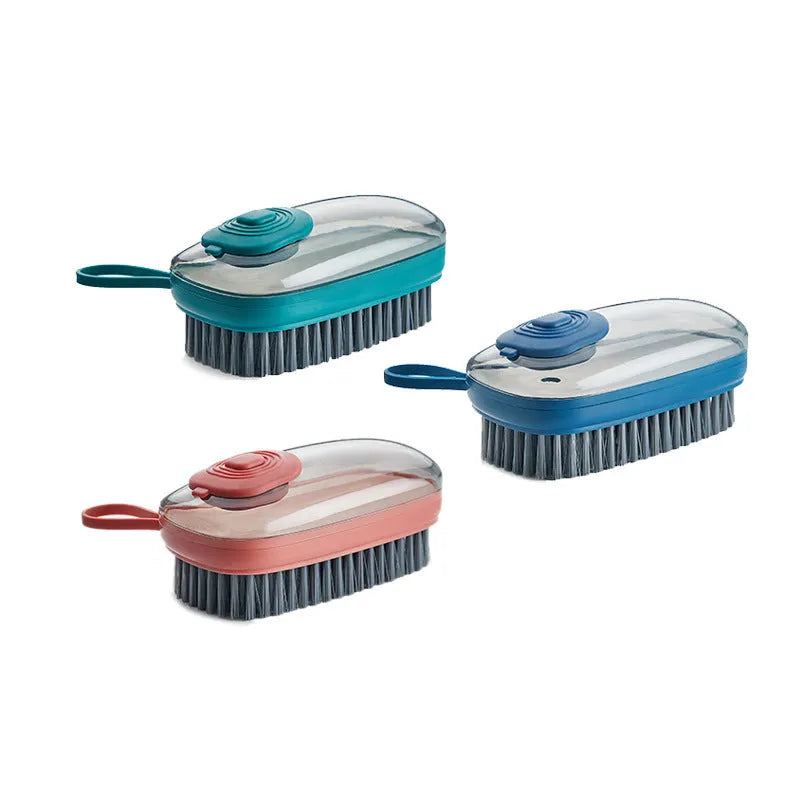 ABS plastic automatic liquid cleaning brush with ergonomic grip in multiple colours