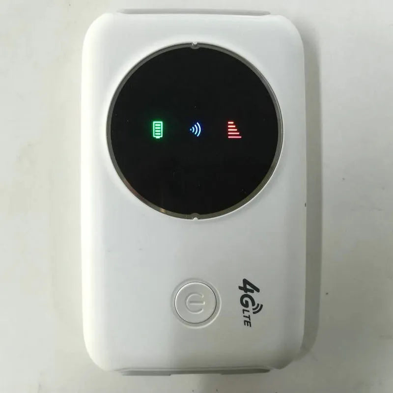 White 4G wireless mini router with SIM card slot dual band 150Mbps antenna