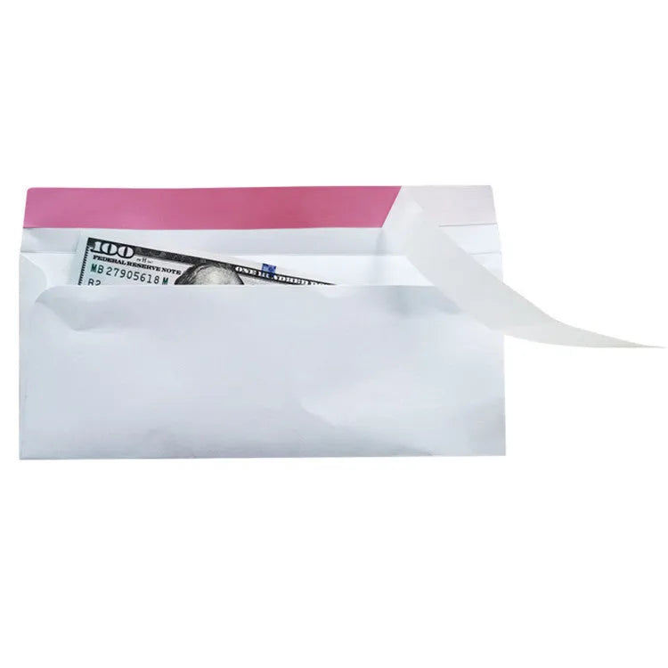 Blue tamper-evident self-adhesive confidential envelope measuring 105mm by 240mm.