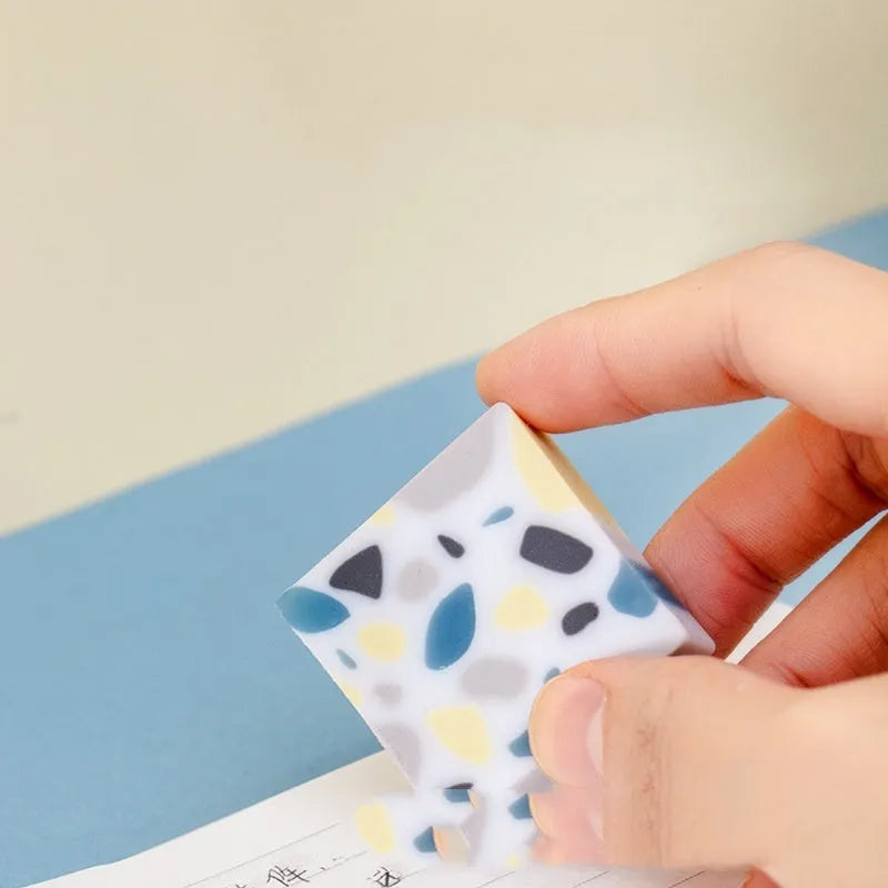 Super Clean Traceless Eraser brick format with smooth rubber construction