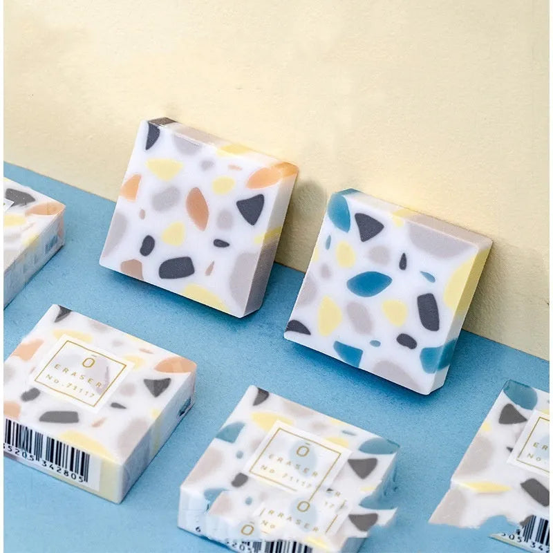 Super Clean Traceless Eraser brick format with smooth rubber construction