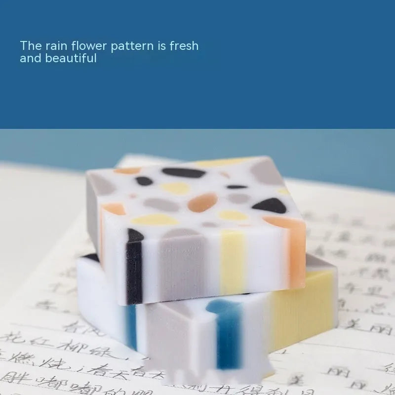 Super Clean Traceless Eraser brick format with smooth rubber construction