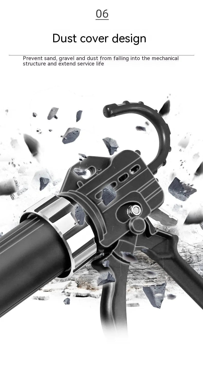 13 bearing structure aluminium alloy automatic adhesive breaking glass glue gun 545x220mm