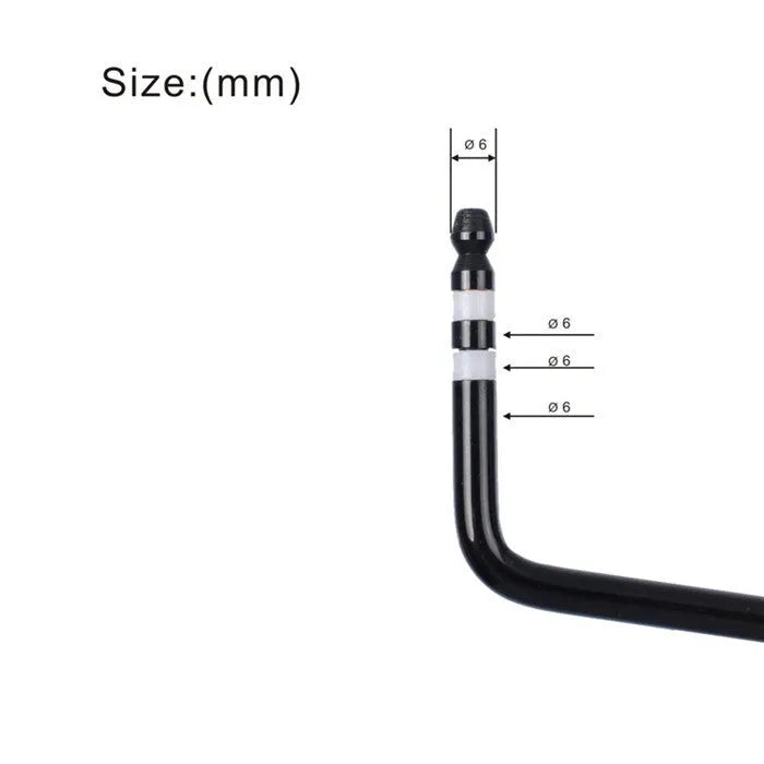 Guitar tremolo bar replacement arm in gold, silver, black, and blue chrome finishes.