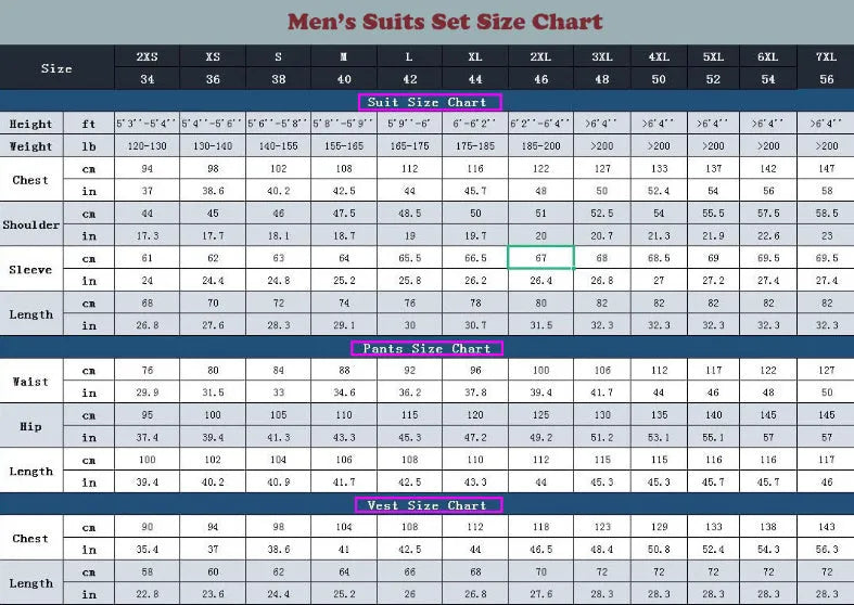 Men's cotton swallowtail suit set including jacket, vest, and trousers in black