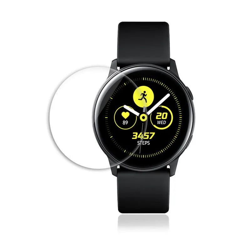Samsung Galaxy Watch Active tempered glass screen protector with transparent finish