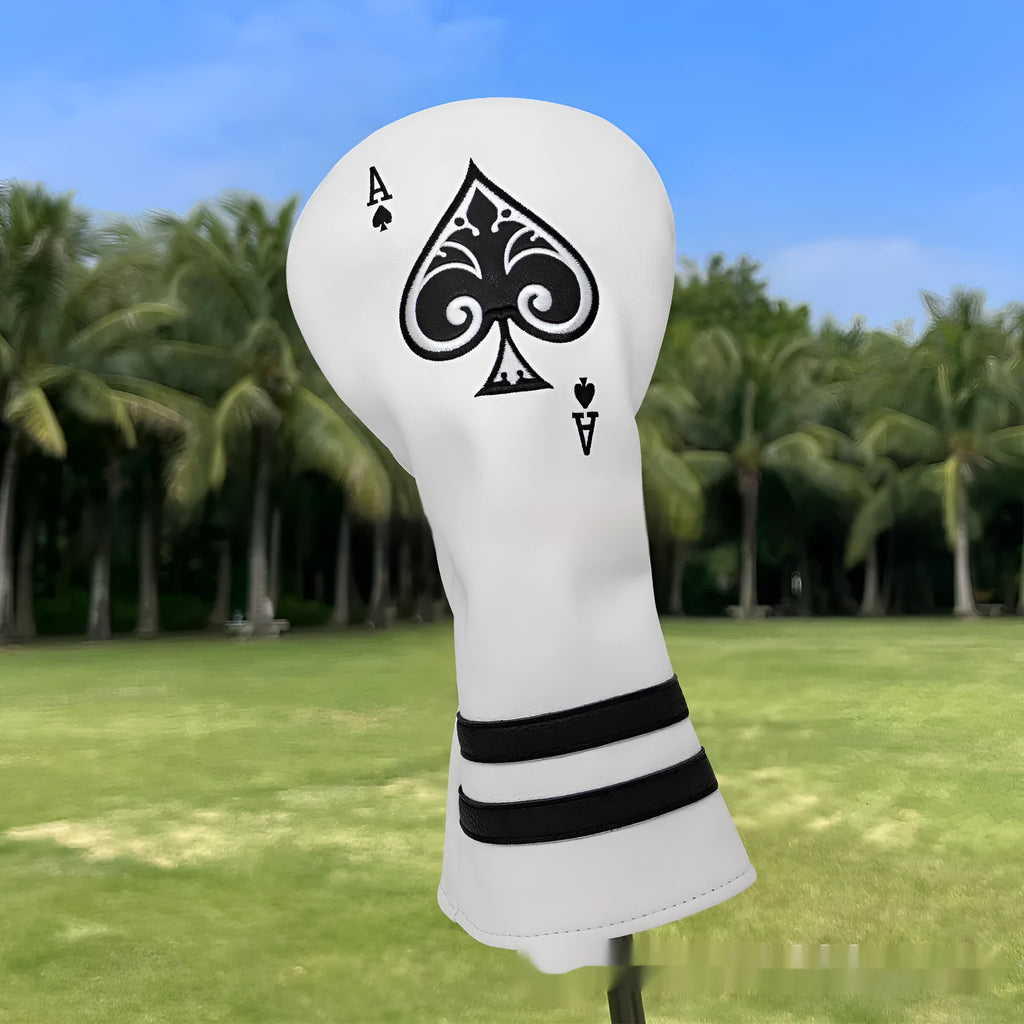 A single PU golf putter sleeve cover, shown in one of three available colours, designed to protect a club head.