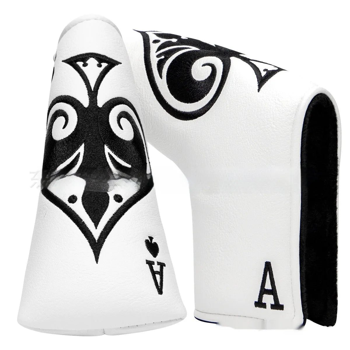A single PU golf putter sleeve cover, shown in one of three available colours, designed to protect a club head.