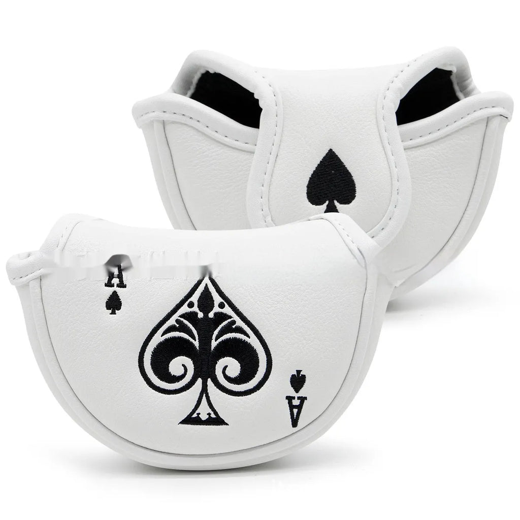 A single PU golf putter sleeve cover, shown in one of three available colours, designed to protect a club head.