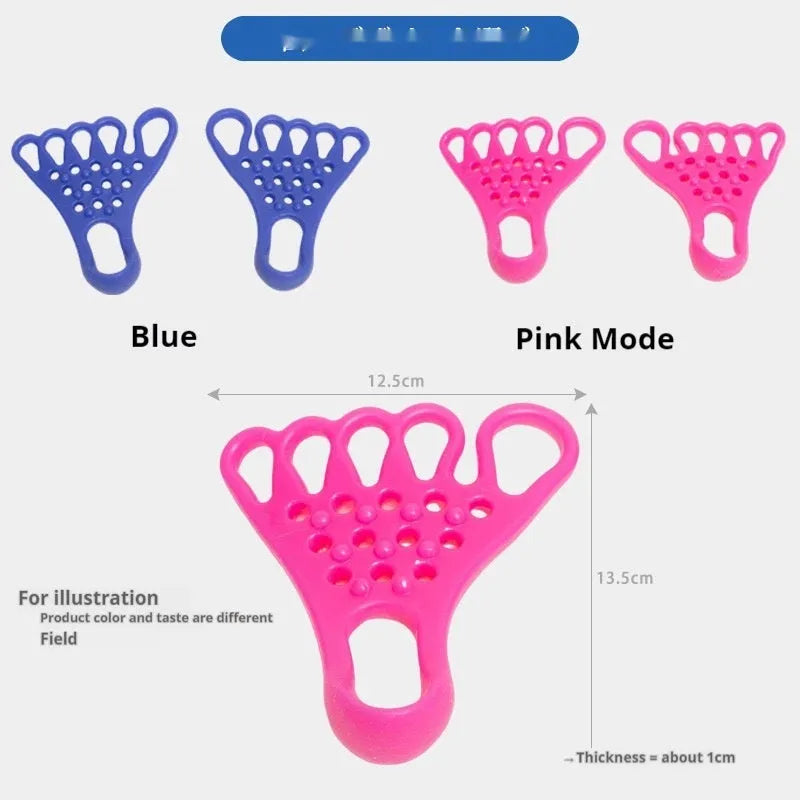 Fitness yoga rib puller stretching device in Rose Red and Blue for muscle recovery and thumb valgus orthosis