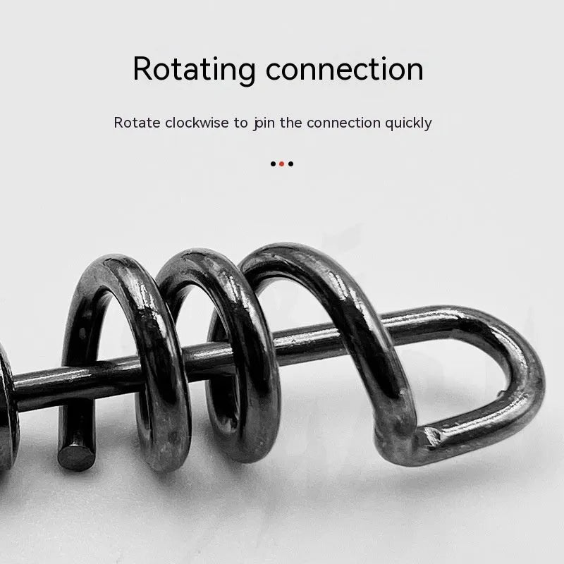 8-shaped stainless steel fishing swivel connector for tackle connections and line twist reduction
