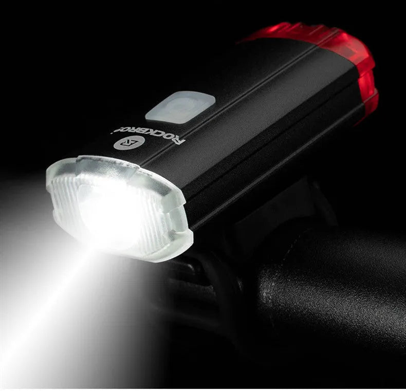 Black USB rechargeable bicycle helmet light, 100 lumens, aluminium alloy, 6.3x3.1x1.9cm, 50 metre range