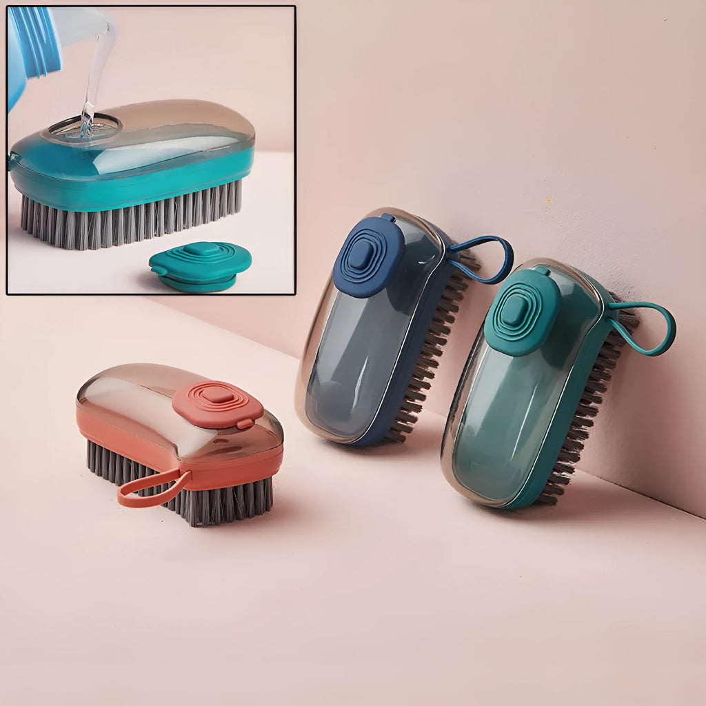 ABS plastic automatic liquid cleaning brush with ergonomic grip in multiple colours