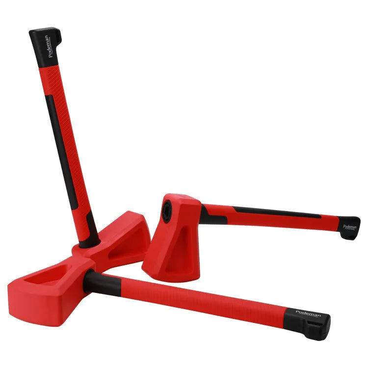Red plastic home fitness axe muscle trainer equipment for functional conditioning workouts