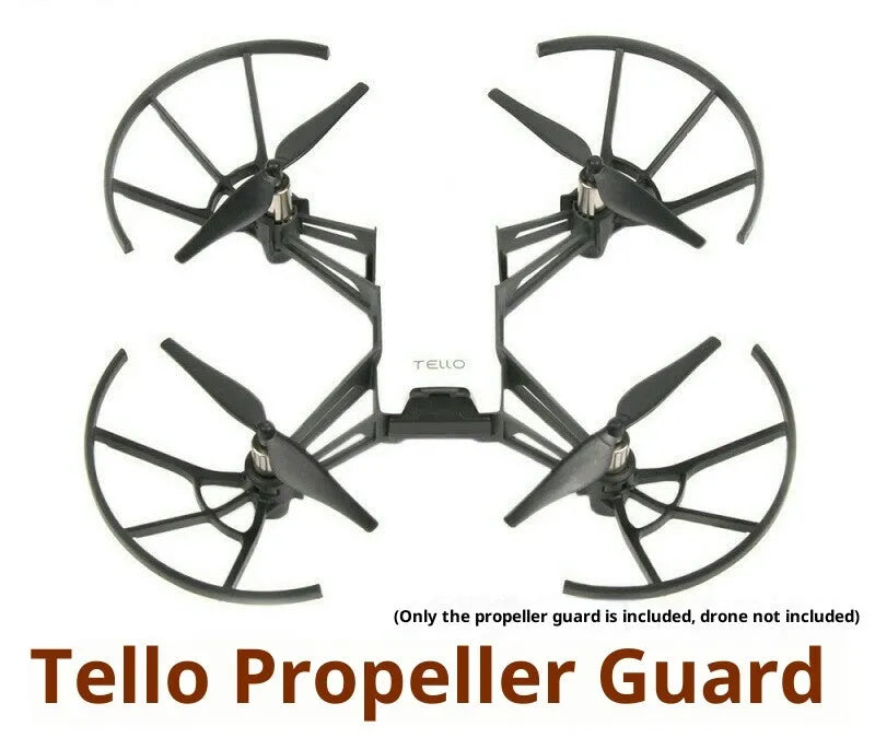 Set of 4 plastic propeller guards for Tello drone, anti-collision protection rings, 50cm and above.