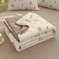 Washed cotton soybean fibre summer quilt in 110x150cm, 150x200cm, or 200x230cm with patterned design