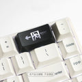 Transparent evacuation exit key cap for mechanical keyboard with RGB backlight compatibility