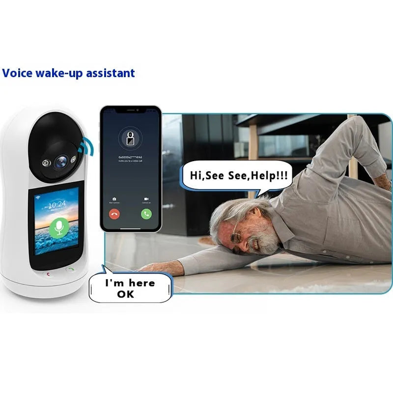 Bidirectional video call camera for indoor home use, 1 inch ball machine size, 2MP or 3MP options