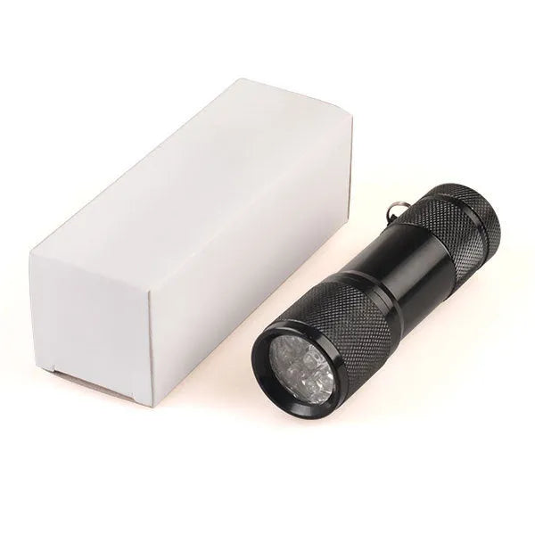 Black aluminium alloy Smart Vein Locator device for medical vein finding and red light use.