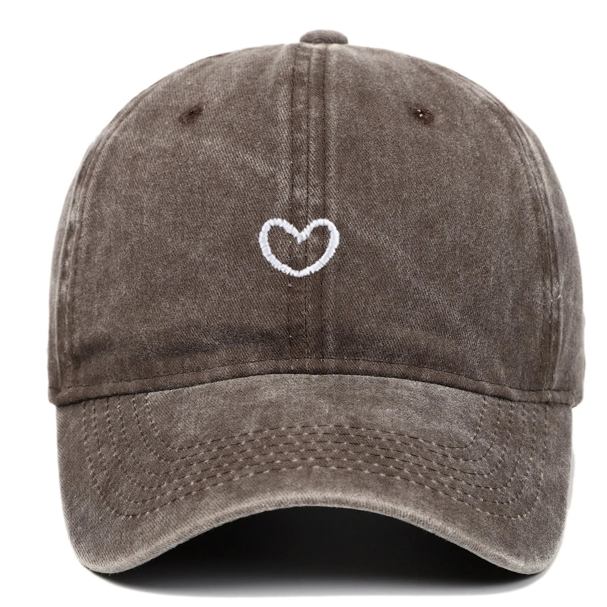 Cotton baseball cap with embroidered design and adjustable sizing in multiple colour options