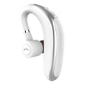 Wireless in-ear Bluetooth headset with hanging ear design in white colour