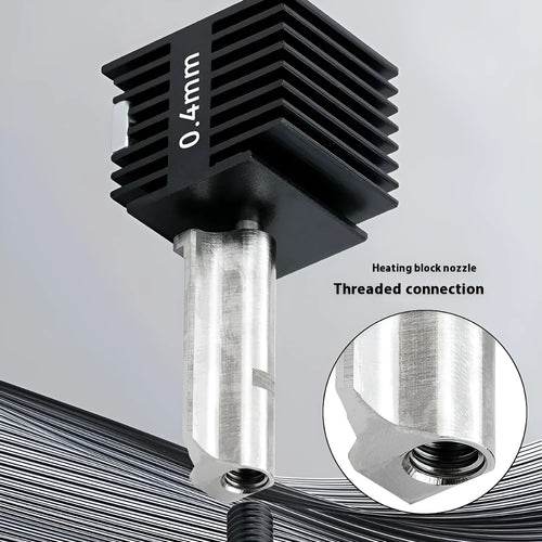 Bambu Lab A1 Mini hardened steel nozzle upgrade kit with four sizes and black silicone sleeves
