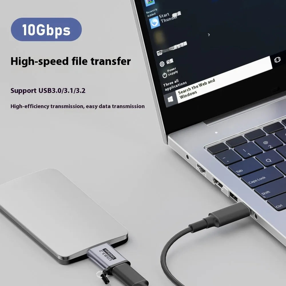 Micro B to USB and Type-C adapter converter for data transfer and charging of old devices