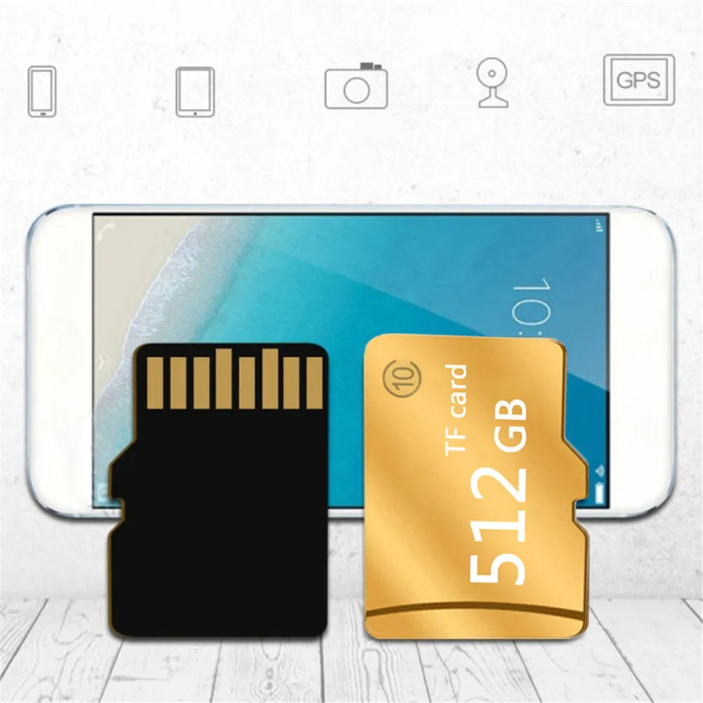 Gold M Series SD memory card with Class 4 speed rating, capacity 128GB