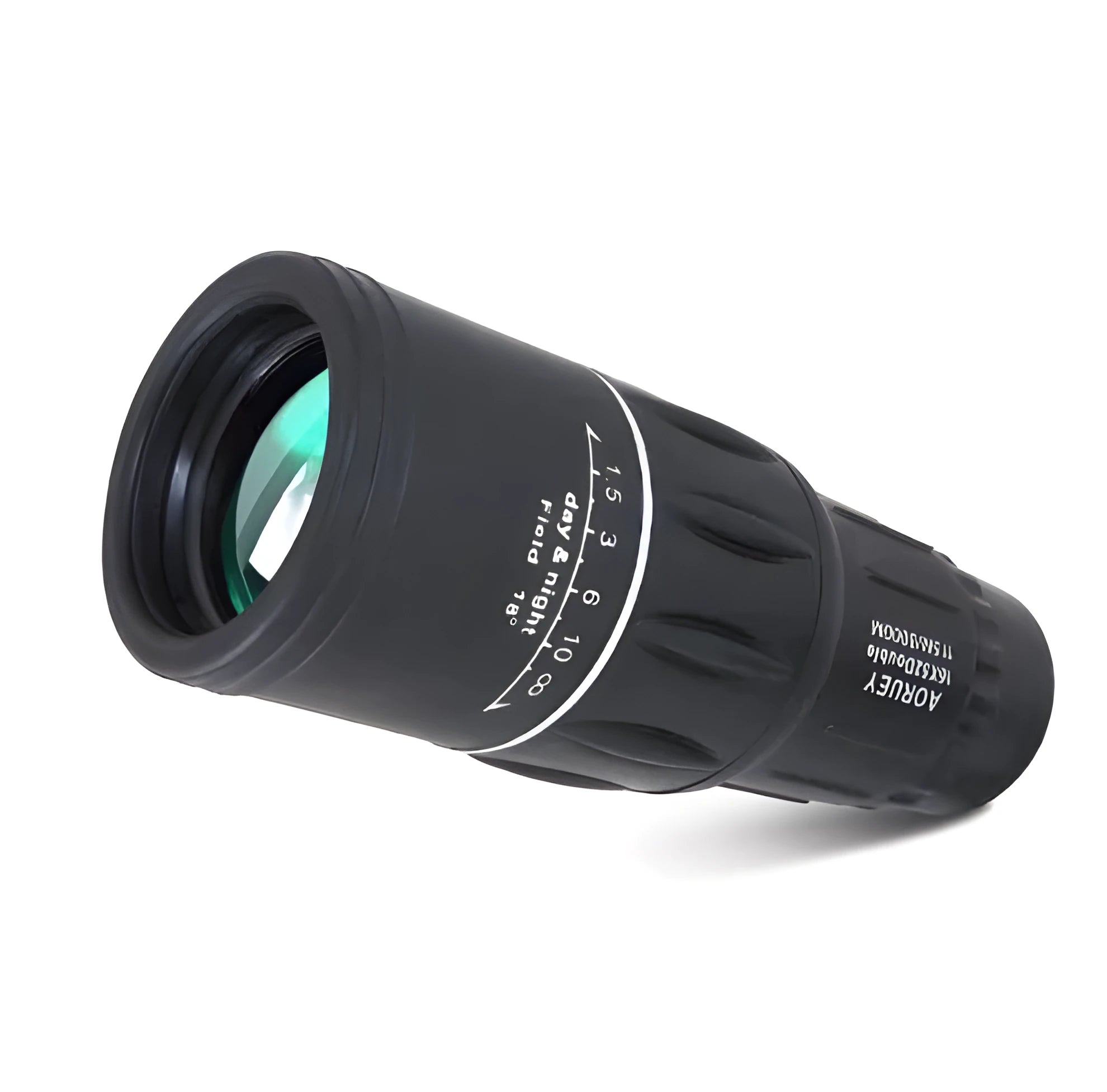 Black 16x52 high-power monocular with up and down double-tuning focus and waterproof casing.