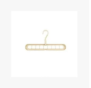 Pink plastic clothes hanger with a 360-degree rotating hook on a white background.