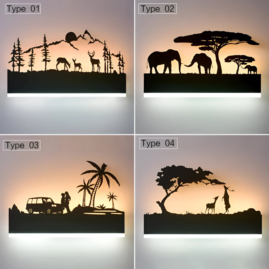 LED acrylic wall lamp in black finish 38cm diameter 22cm height 4cm thick 24 watt for small rooms