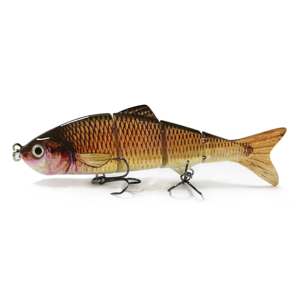 Luya multi-section fishing bait 16.5cm ABS plastic artificial lure shown in one of eight colour options