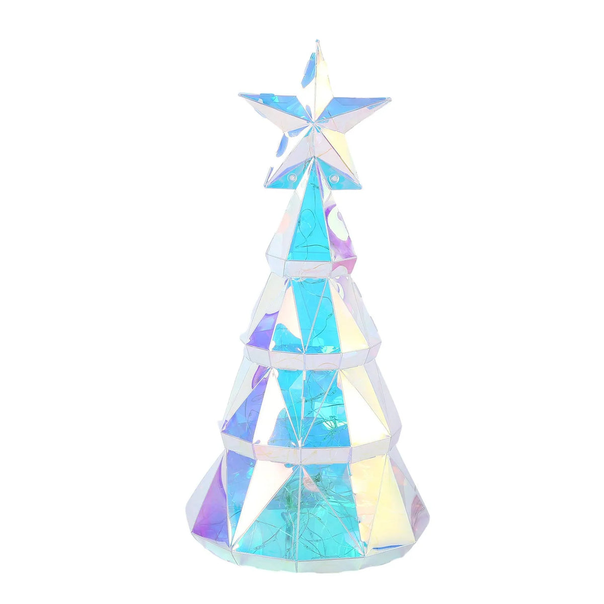 Colourful cartoon Christmas tree LED light decoration with battery operation