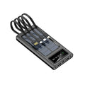 20000mAh solar power bank with cable in black or white