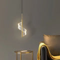 Black copper minimalist small droplight pendant light, 4W tri-colour dimming, 400mm x 140mm.