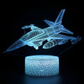 Cartoon airplane-shaped night light with acrylic shade and touch switch.