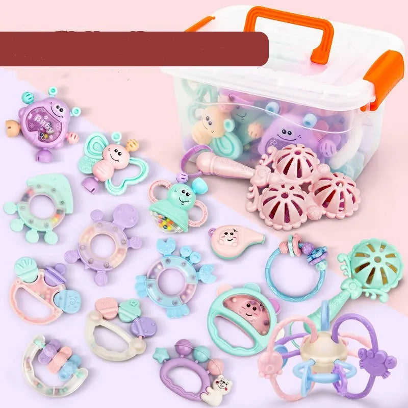 Baby Early Education Comfort Toy Plastic Sensory Development Toy for Infants 0-3 Years Vision Grasping Hand-Eye Coordination Interest Cultivation 6 Styles 480g-680g