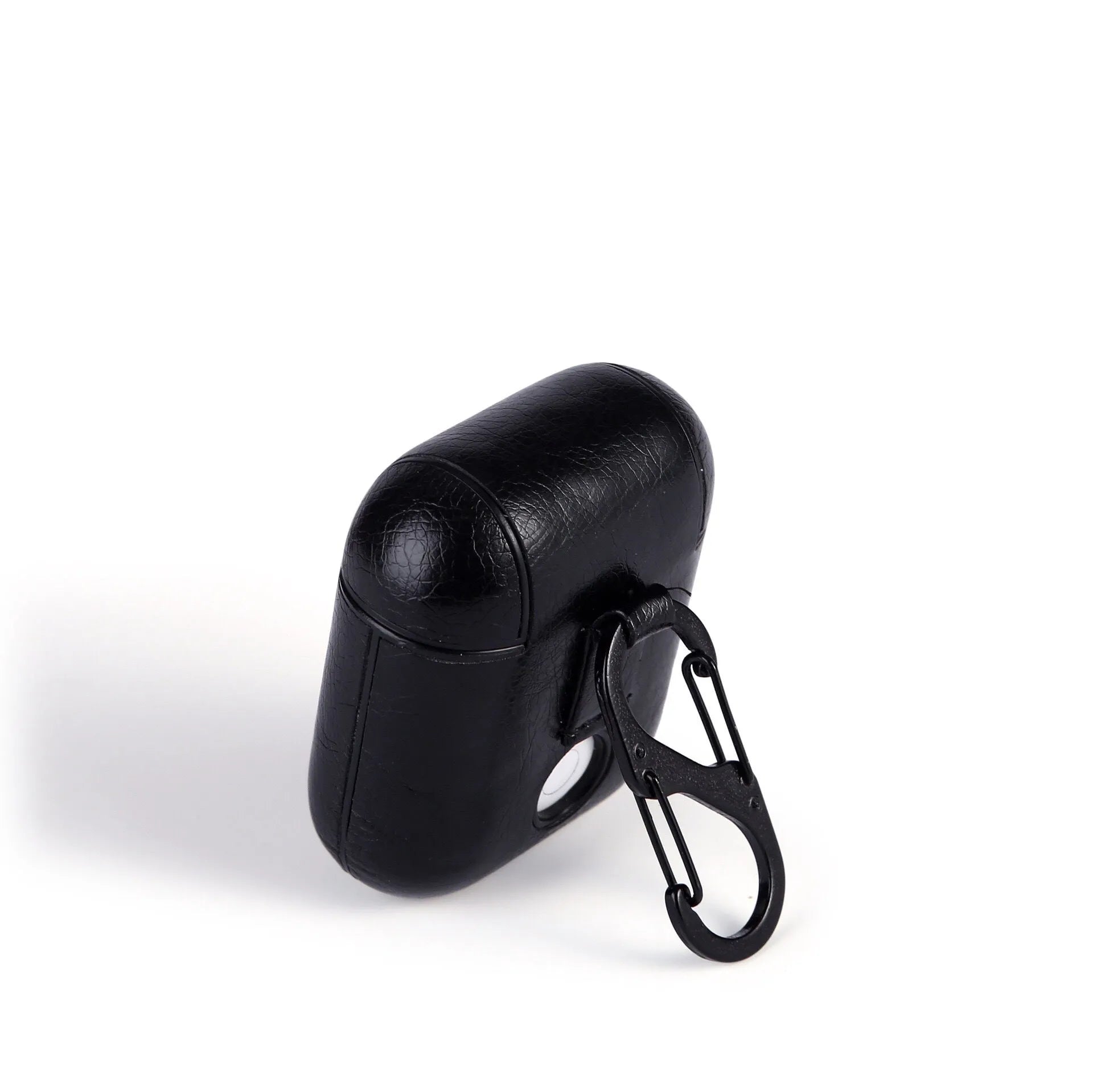 Leather protective case for Apple AirPods charging case in black, brown, red, and light brown options.