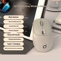 Mute wireless Bluetooth computer mouse in matcha green colour with five-button ergonomic design