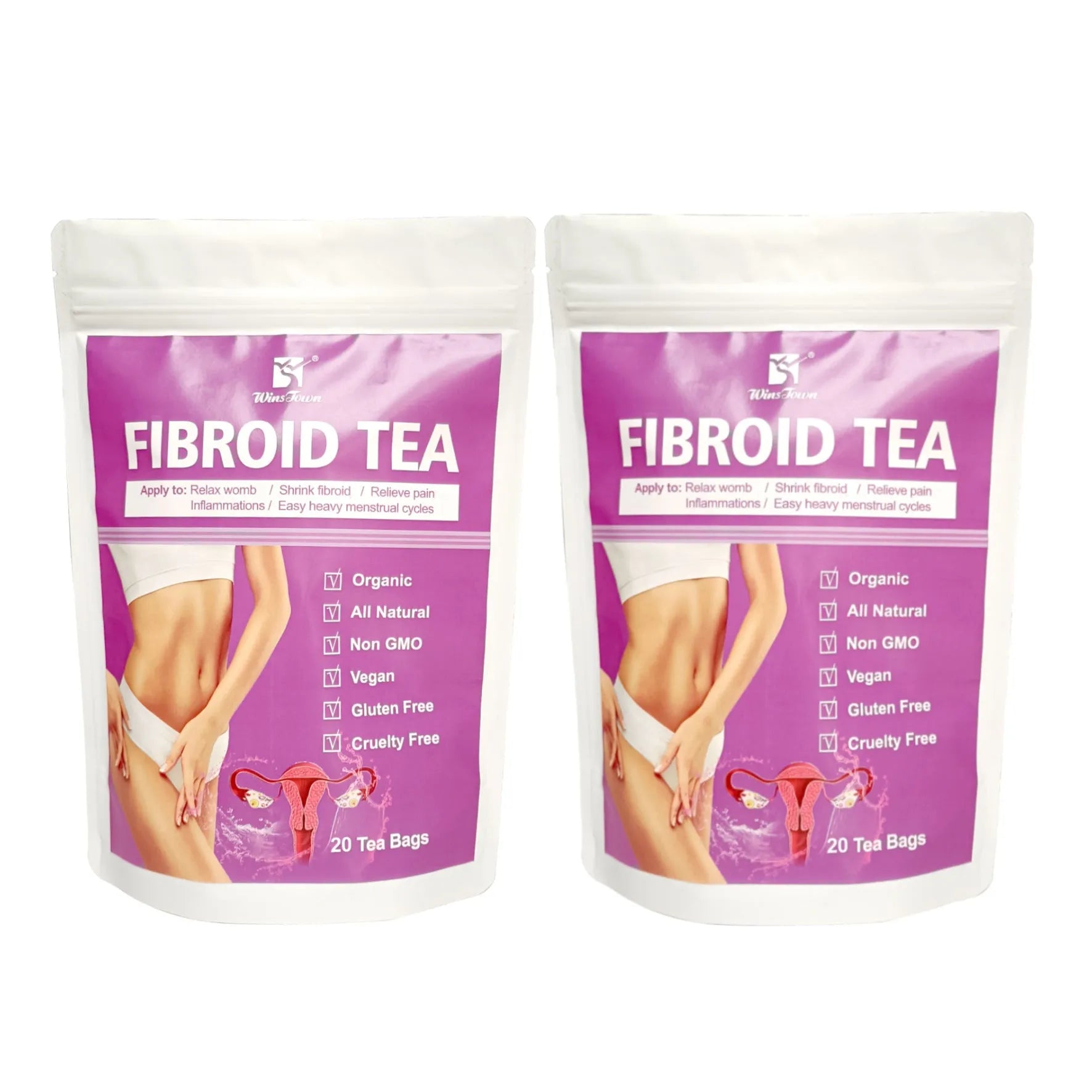 Winstown C83 fibroid tea bag with sugar in cold extraction formulation