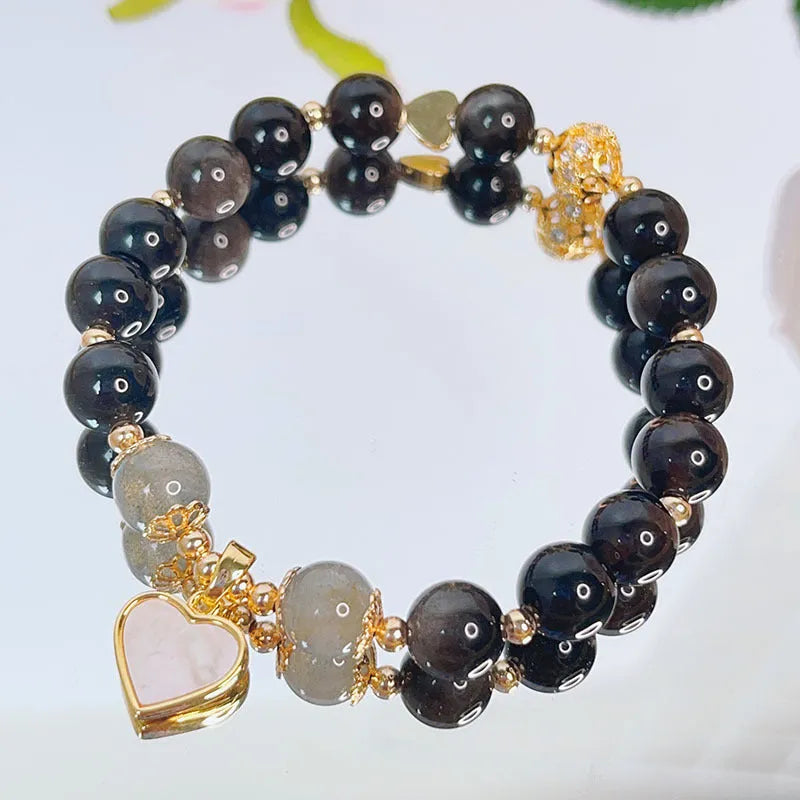 Silverstone bracelet with electroplated finish showing sweet-cool style and a choice of flower, love heart, or star charms.
