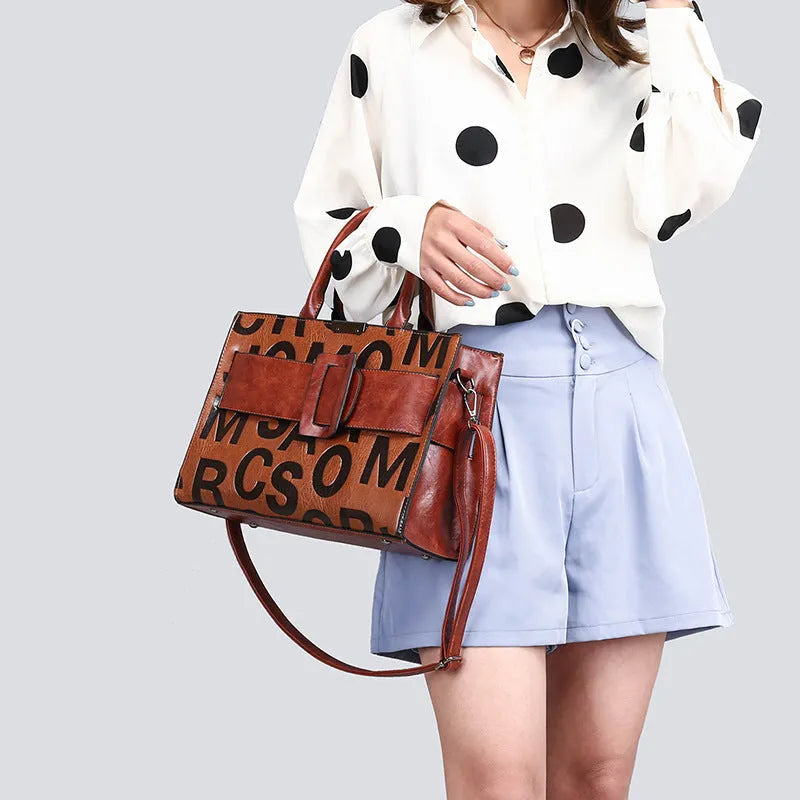 Women's hand-held single shoulder bag in PU with polyester lining, vertical square shape, shown in wine red, black, light brown, and dark brown.