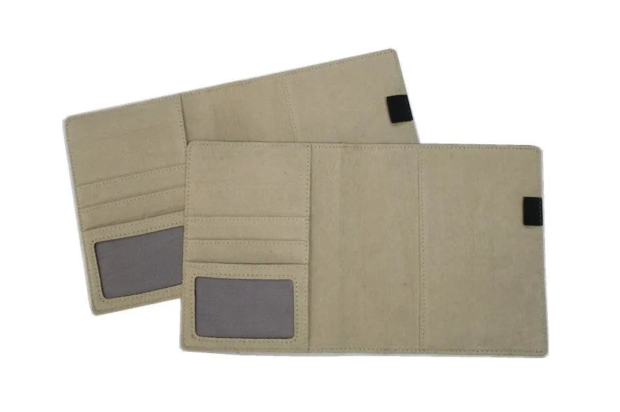Blue imitation leather PU notebook shell for A5 notebooks with pp bag and storage box