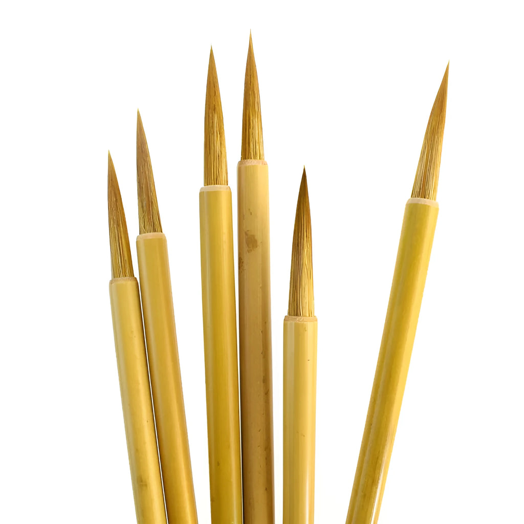 Langhao Hook Line calligraphy brush with wolf hair nib size S