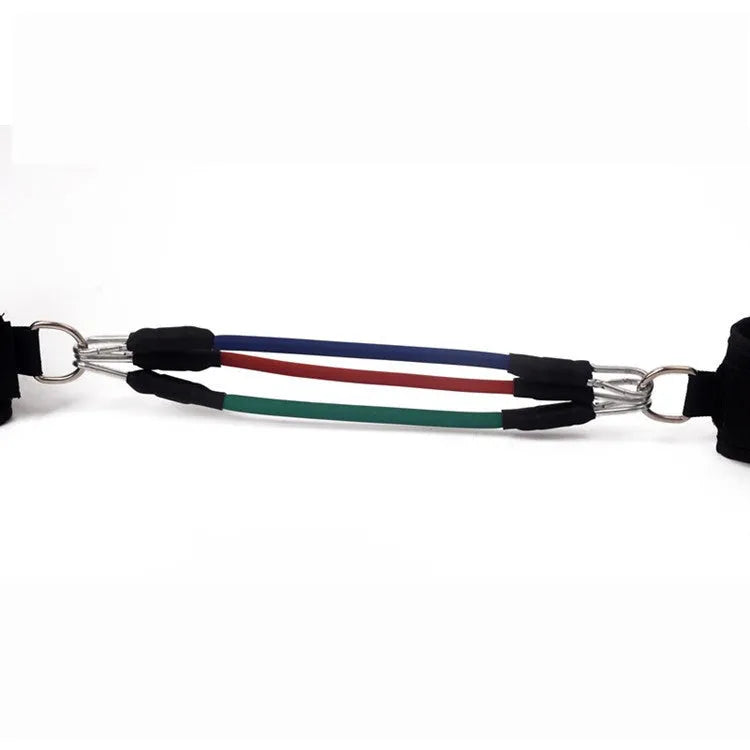 Black leg taekwondo training pull rope set for explosive force resistance conditioning
